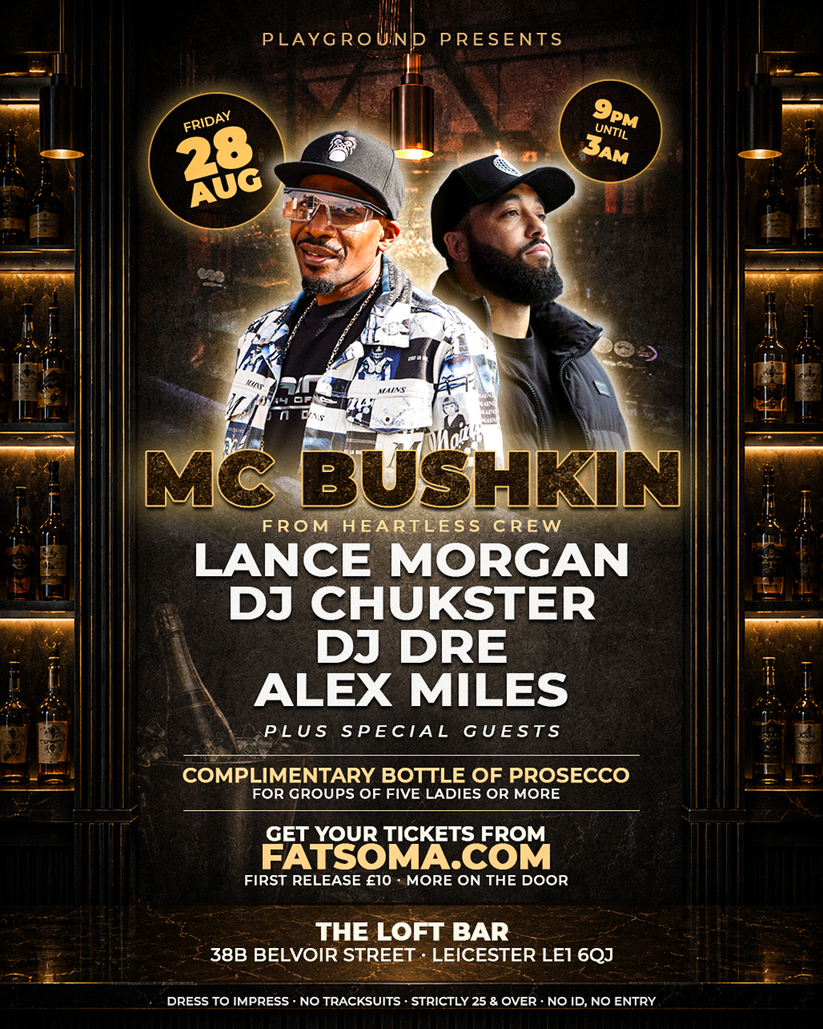 MC Bushkin at The Loft Bar — Leicester
